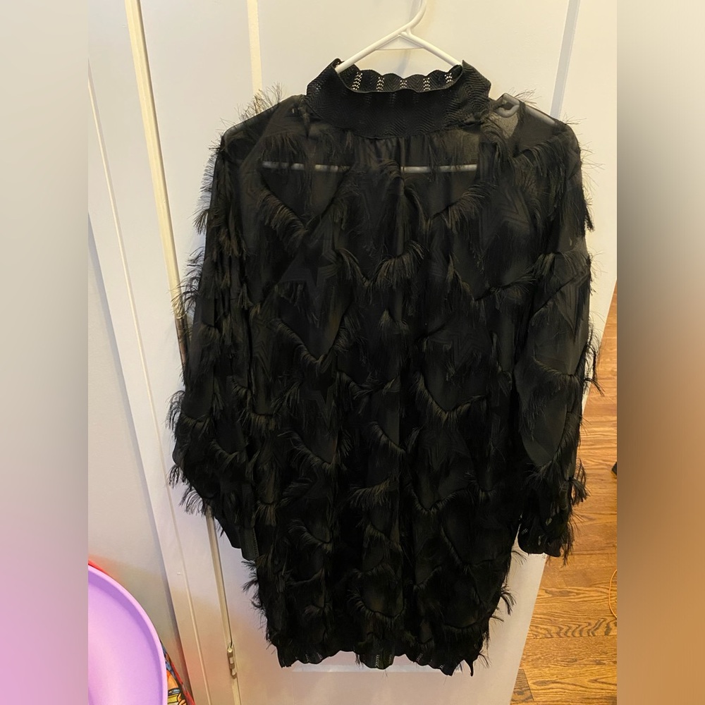 Black Feather Dress